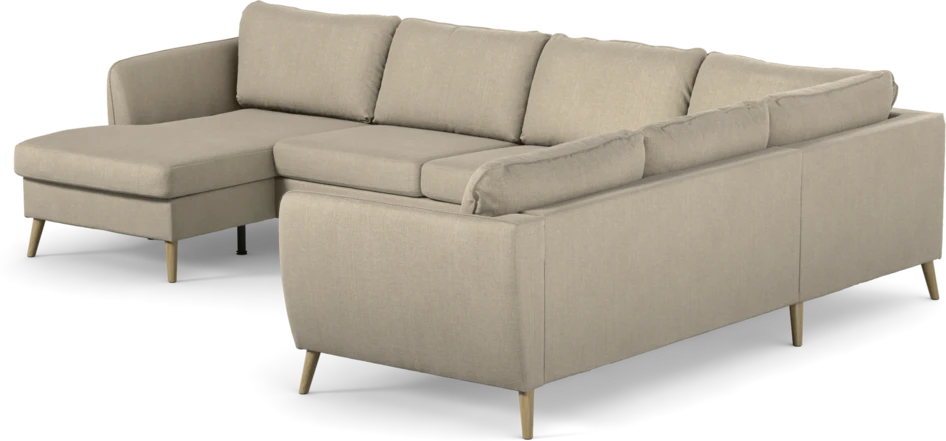 County - Hörnsoffa, 3+2-sits med schäslong vänster - Beige