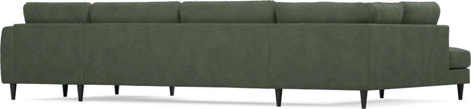 Bridge - 3-sits soffa med divan vänster och schäslong höger - Grön