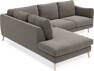 Madison - 2-sits soffa med divan vänster - Grå