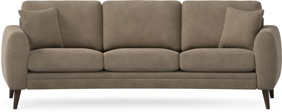 Eden - 3-sits soffa svängd - Brun