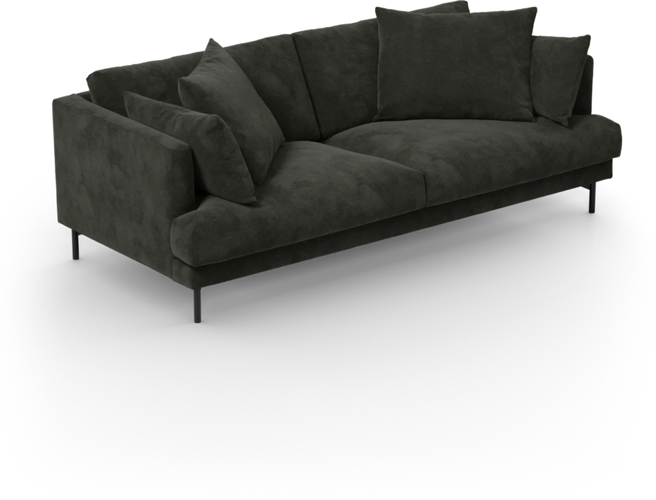 Harper - 3-sits soffa - Svart
