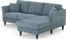 Eden - 2-sits soffa med schäslong - Blå