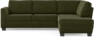 Friday - 2,5-sits soffa med divan höger - Grön