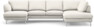Madison Lux - 2-sits soffa med schäslong vänster och divan höger - Beige