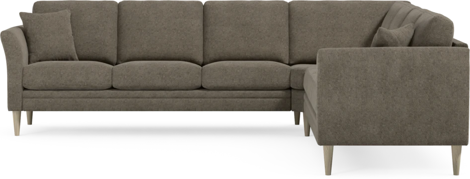 Eden - Hörnsoffa, 3+3-sits - Brun