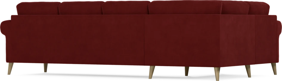 Eden - Hörnsoffa, 1+3-sits - Röd