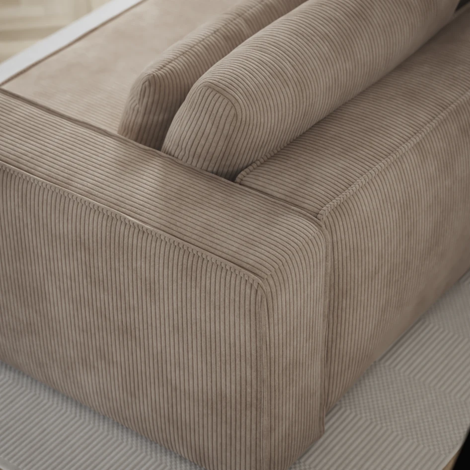 Ide - Bäddsoffa 3-sits med schäslong vänster - Beige