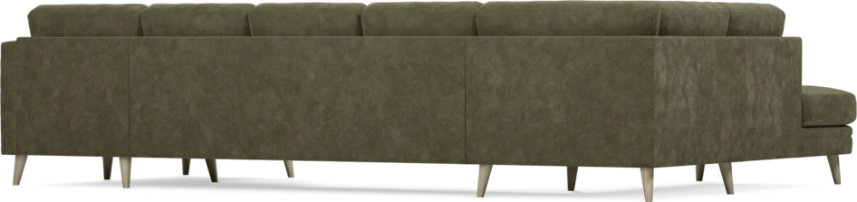 Eden - 3-sits soffa med divan vänster och schäslong höger - Grön