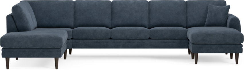 Eden - 3-sits soffa med divan vänster och schäslong höger - Blå