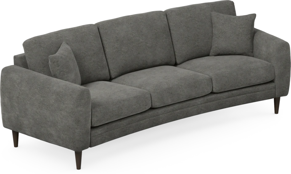Eden - 3-sits soffa svängd - Grå