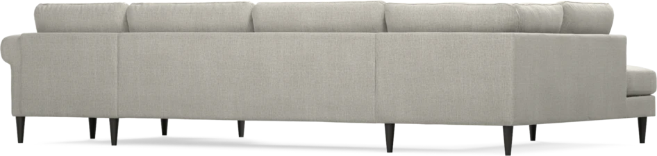 Bridge - 3-sits soffa med divan vänster och schäslong höger - Grå
