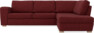Friday - 2,5-sits soffa med divan höger - Rosa