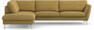 Madison - 3-sits soffa med divan vänster - Gul