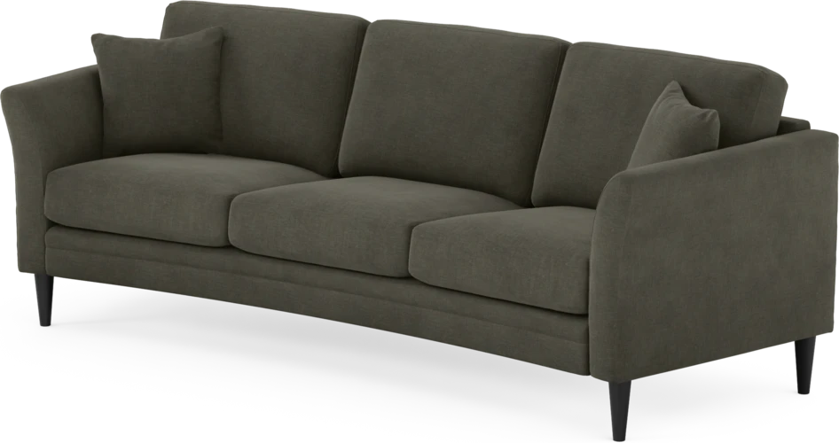 Eden - 3-sits soffa svängd - Grå