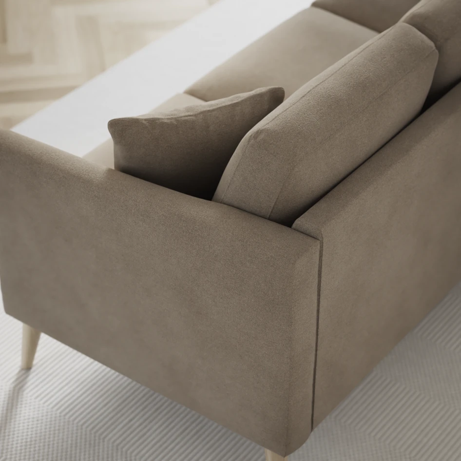 Eden - 2,5-sits soffa svängd - Beige