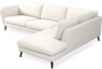 Madison Lux - 3-sits soffa med divan höger - Vit