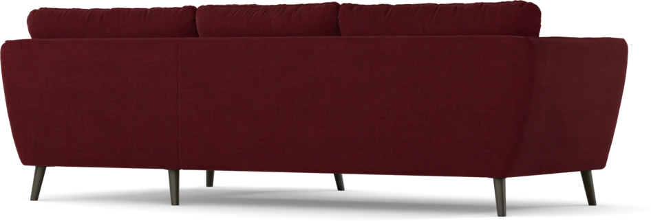 Madison Lux - 2-sits soffa med schäslong höger - Röd