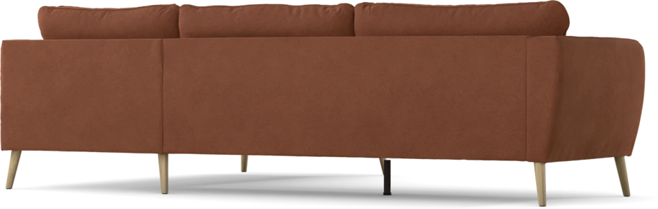 County - 2,5-sits soffa med divan höger - Orange
