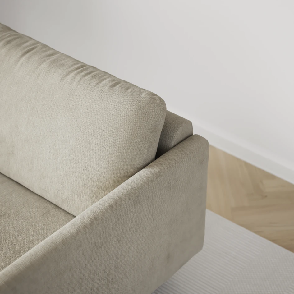 Madison Lux - 2-sits soffa med divan vänster och schäslong höger - Beige