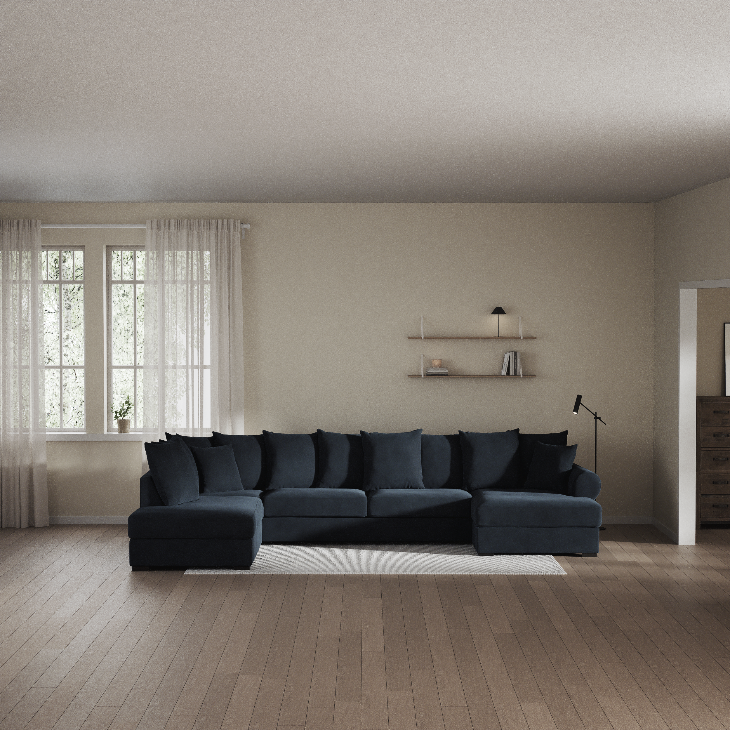 Town - 3-sits soffa med divan vänster och schäslong höger - inspiration