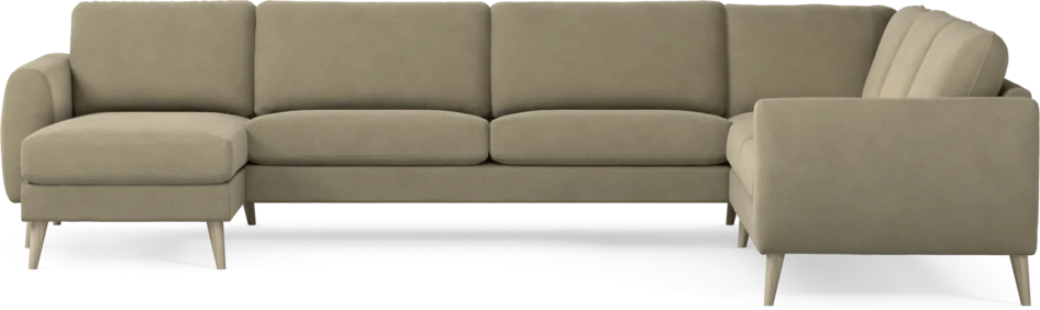 Bridge - Hörnsoffa, 3+2-sits med schäslong vänster - Beige