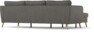 County - 3-sits soffa med flyttbar schäslong - Brun