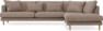 Harper - 3-sits soffa med divan höger - Brun