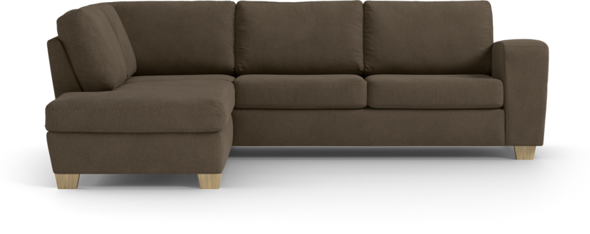 Friday - 2,5-sits soffa med divan vänster - Brun