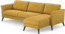 Bridge - 3-sits soffa med schäslong höger - Gul