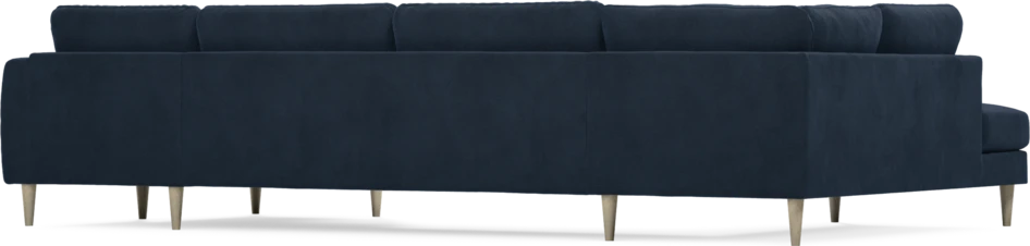 Bridge - 3-sits soffa med divan vänster och schäslong höger - Blå