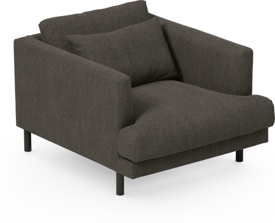 Harper - Fåtölj, 75 cm - Brun