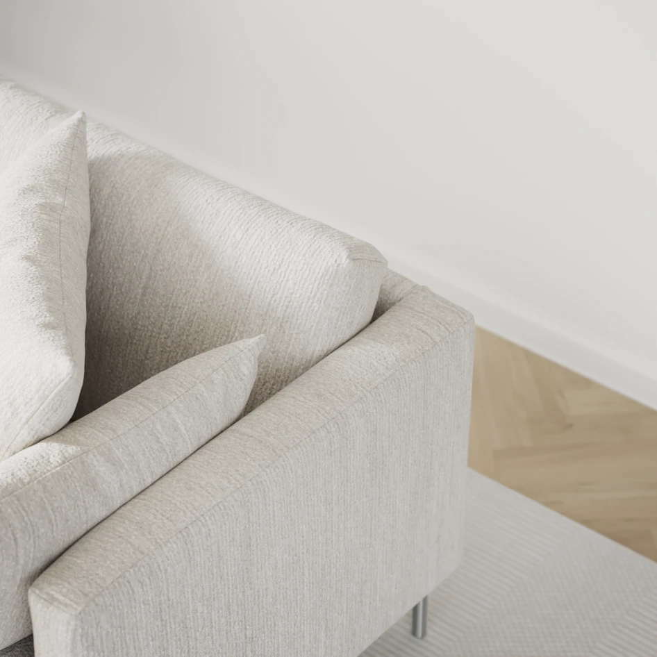 Harper - 4-sits soffa - Vit