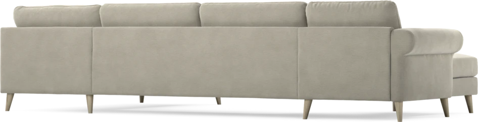 Bridge - 3-sits soffa med schäslong vänster och divan höger - Brun