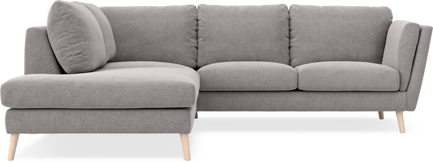 Madison - 2-sits soffa med divan vänster - Grå