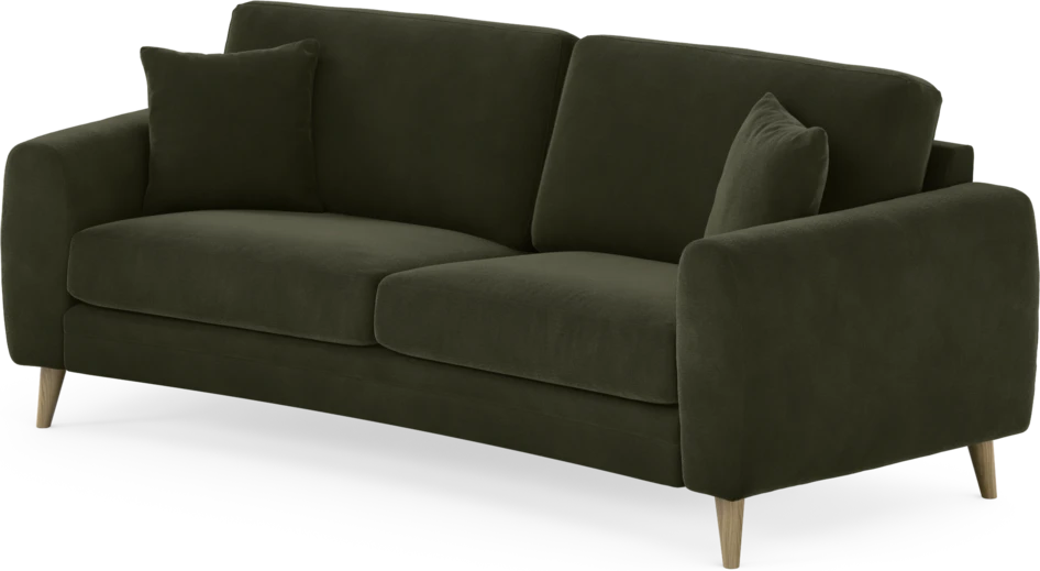 Eden - 2,5-sits soffa svängd - Grön