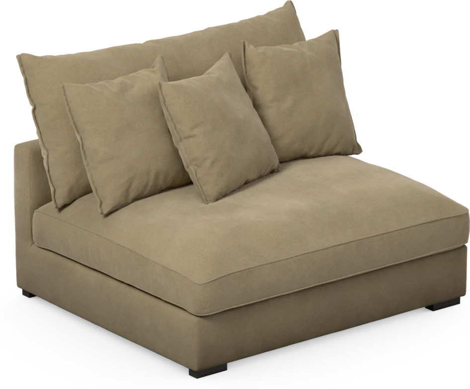 Rossi - 2-sits utan armstöd - Beige