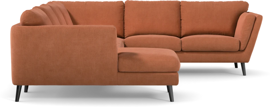 Madison Lux - Hörnsoffa med schäslong vänster - Orange