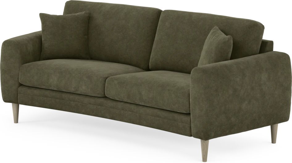 Eden - 2,5-sits soffa svängd - Grön