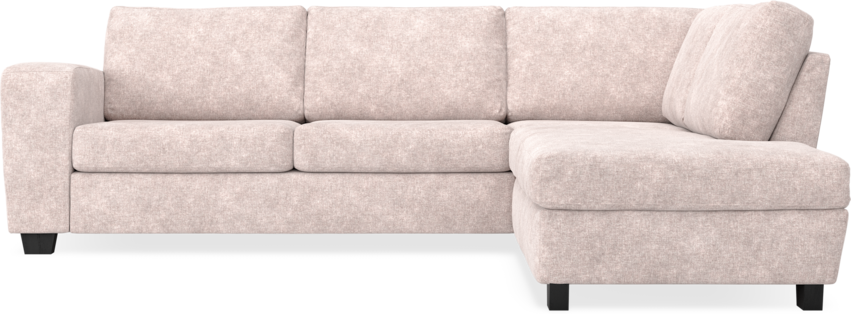 Friday - 2,5-sits soffa med divan höger - Rosa