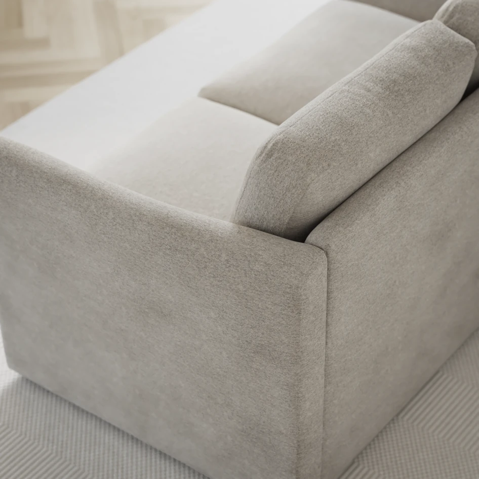 Öland - Bäddsoffa 3-sits, längsbäddad - Grå