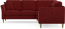 Eden - Hörnsoffa, 2+2-sits - Röd
