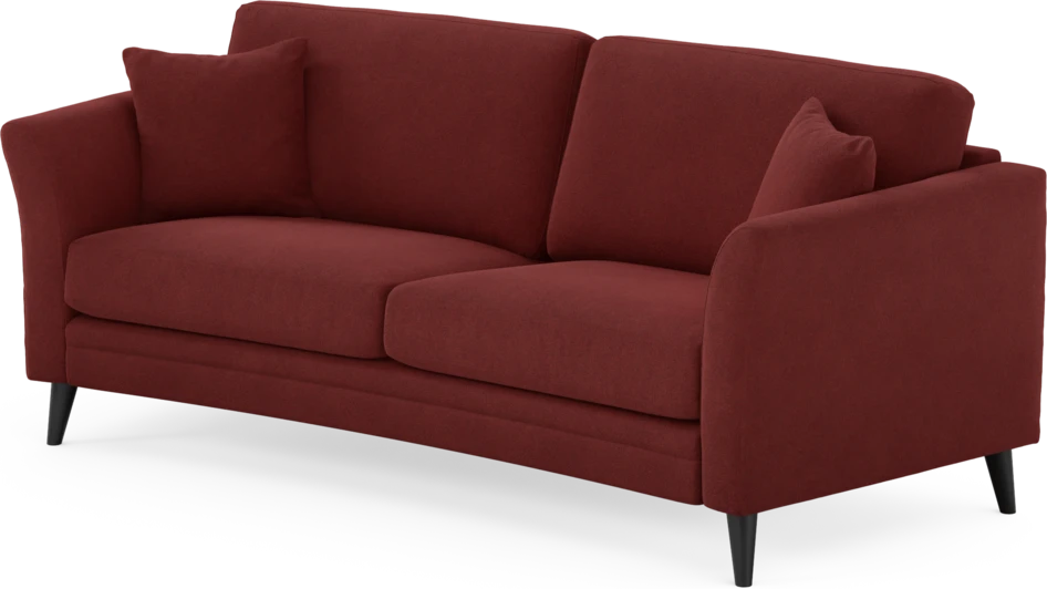 Eden - 2,5-sits soffa svängd - Röd