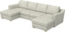 Friday - 2-sits soffa med två schäslonger - Beige