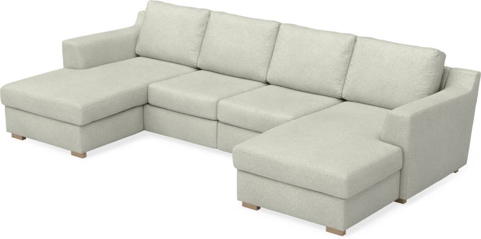 Friday - 2-sits soffa med två schäslonger - Beige
