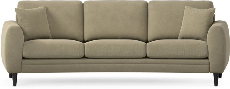Eden - 3-sits soffa svängd - Beige