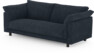 Cherrie - 2,5-sits soffa, hel dyna, fast klädsel - Blå