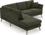Eden - 2-sits soffa med divan - Grön