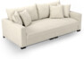 Rossi - 3-sits soffa, hel dyna - Vit