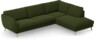 Madison Lux - 3-sits soffa med divan höger - Grön