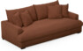 Rossi - 3-sits soffa, hel dyna - Orange